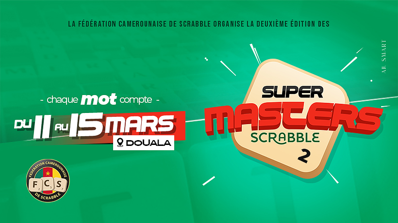 Super Masters de Scrabble : Douala accueillera l’élite mondiale du 11 au 15 mars 2026